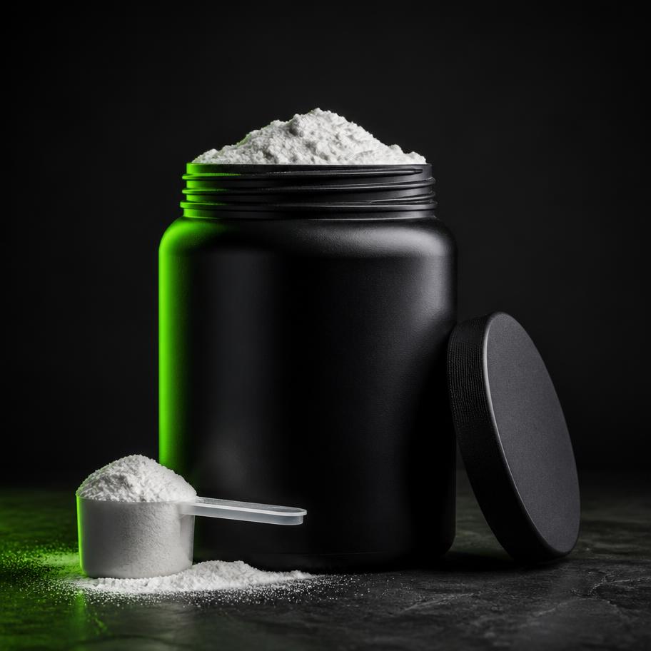 Packaging neutro de creatina para marca privada